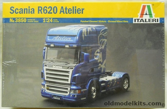Italeri 1/24 Scania R620 Atelier Semi Tractor Truck, 3850 plastic model kit